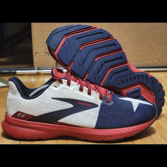 Brooks Shoes - Brooks Texas Flag Red and Blue Running Shoes